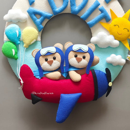 Siblings on the plane