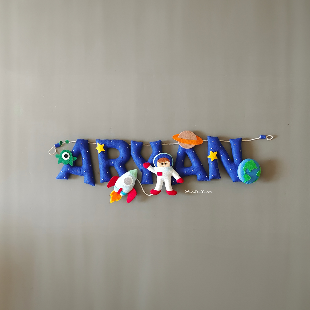 Personalized Space theme Bunting