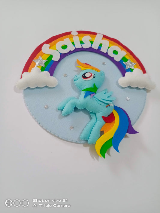 Rainbow Dash wall decor small
