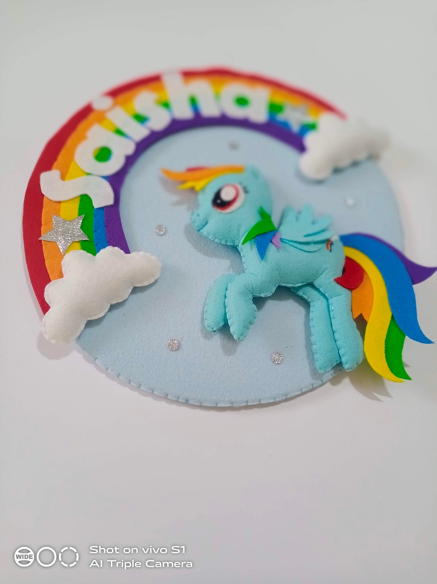 Rainbow Dash wall decor small