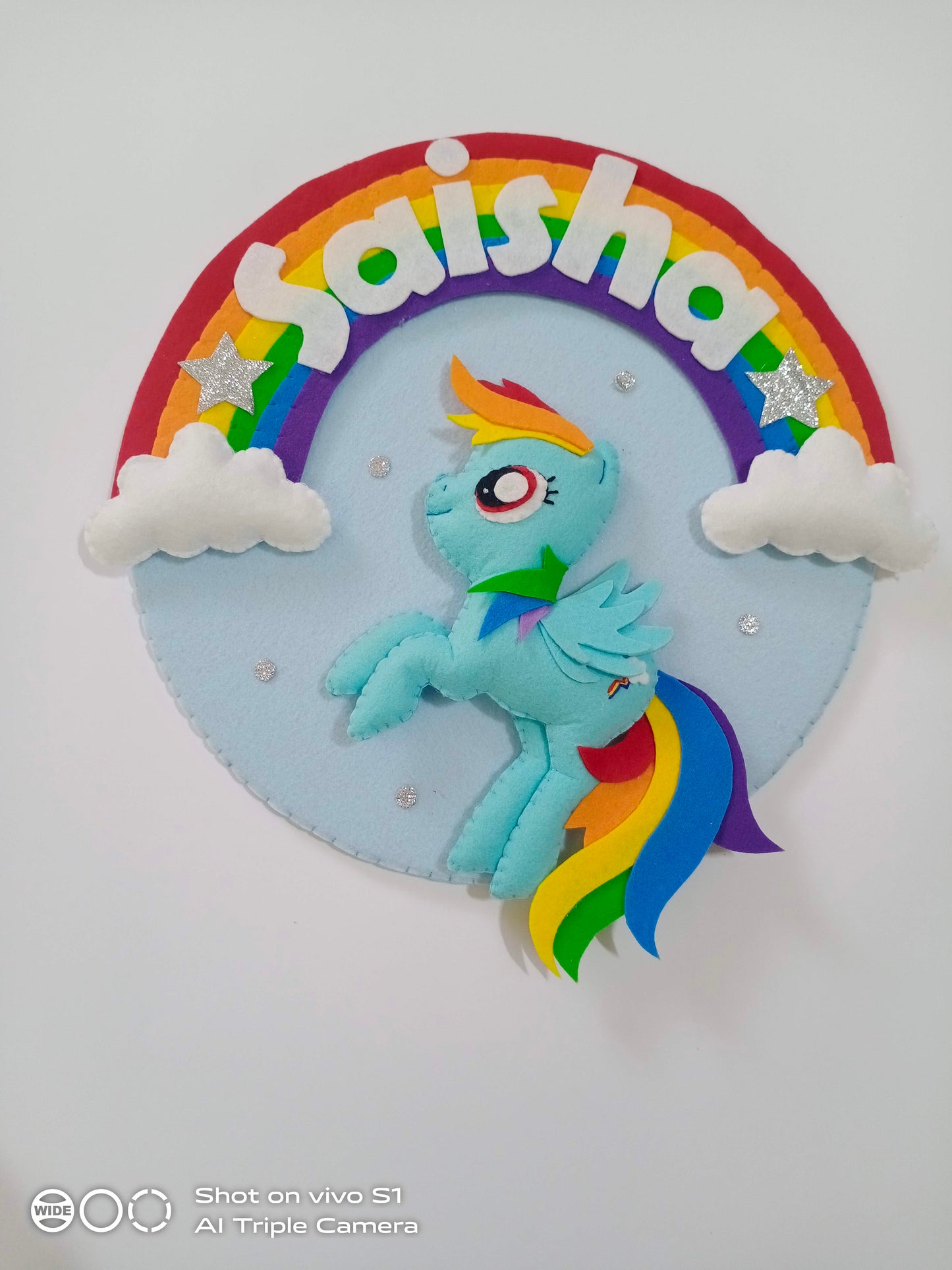 Rainbow Dash wall decor small