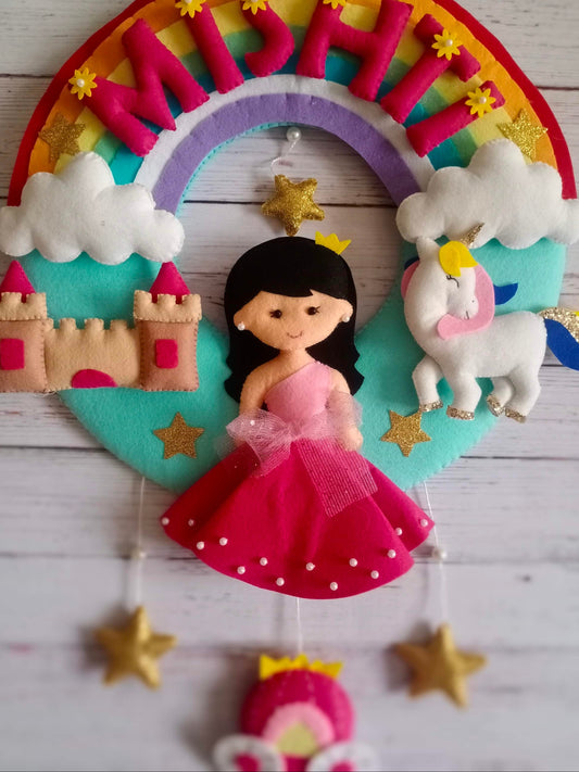 Princess theme with rainbow