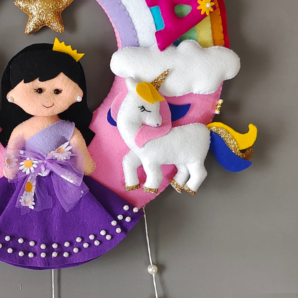 Princess theme with rainbow