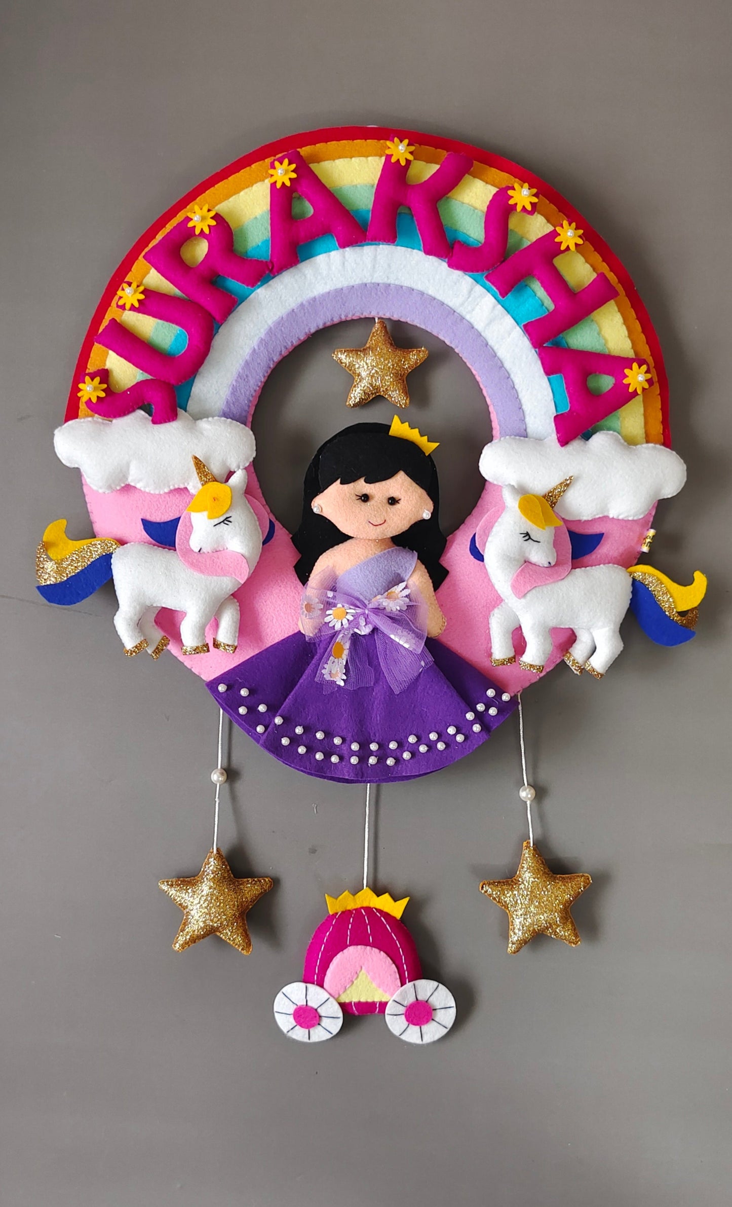 Princess theme with rainbow