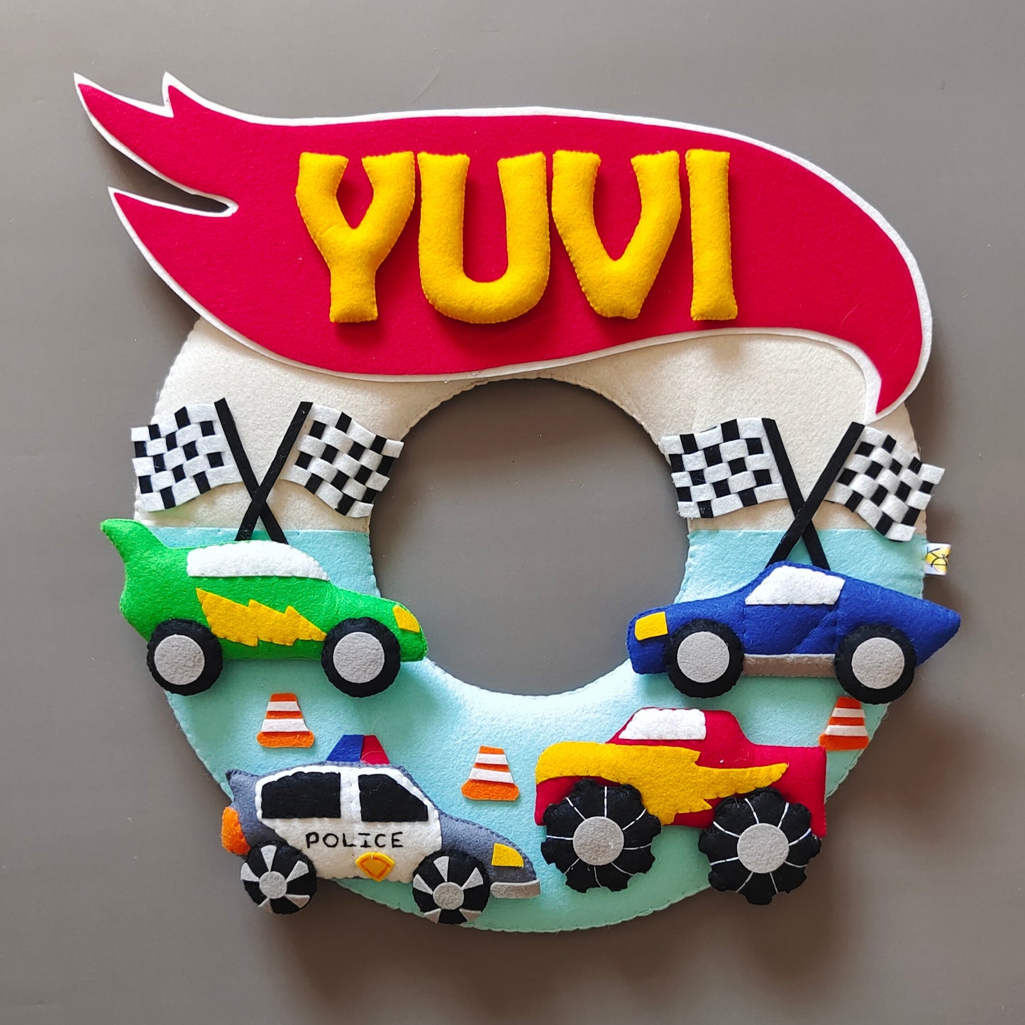 Hot Wheels theme personalized name