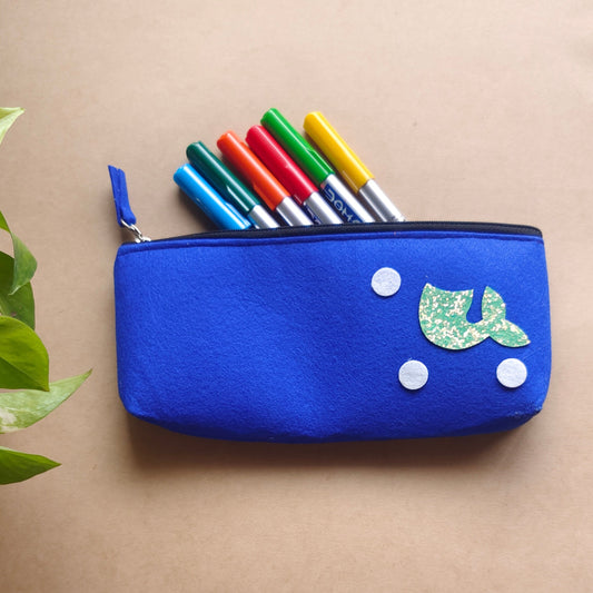 Mermaid Theme Felt Pencil Pouch