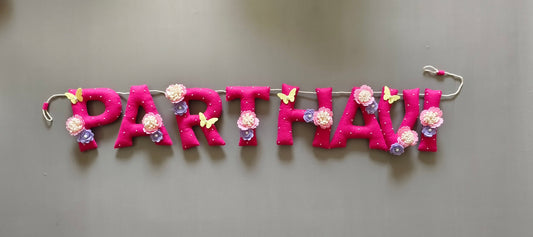 Personalized Floral theme Bunting
