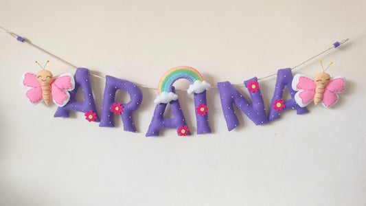 Personalized Butterfly Theme Bunting