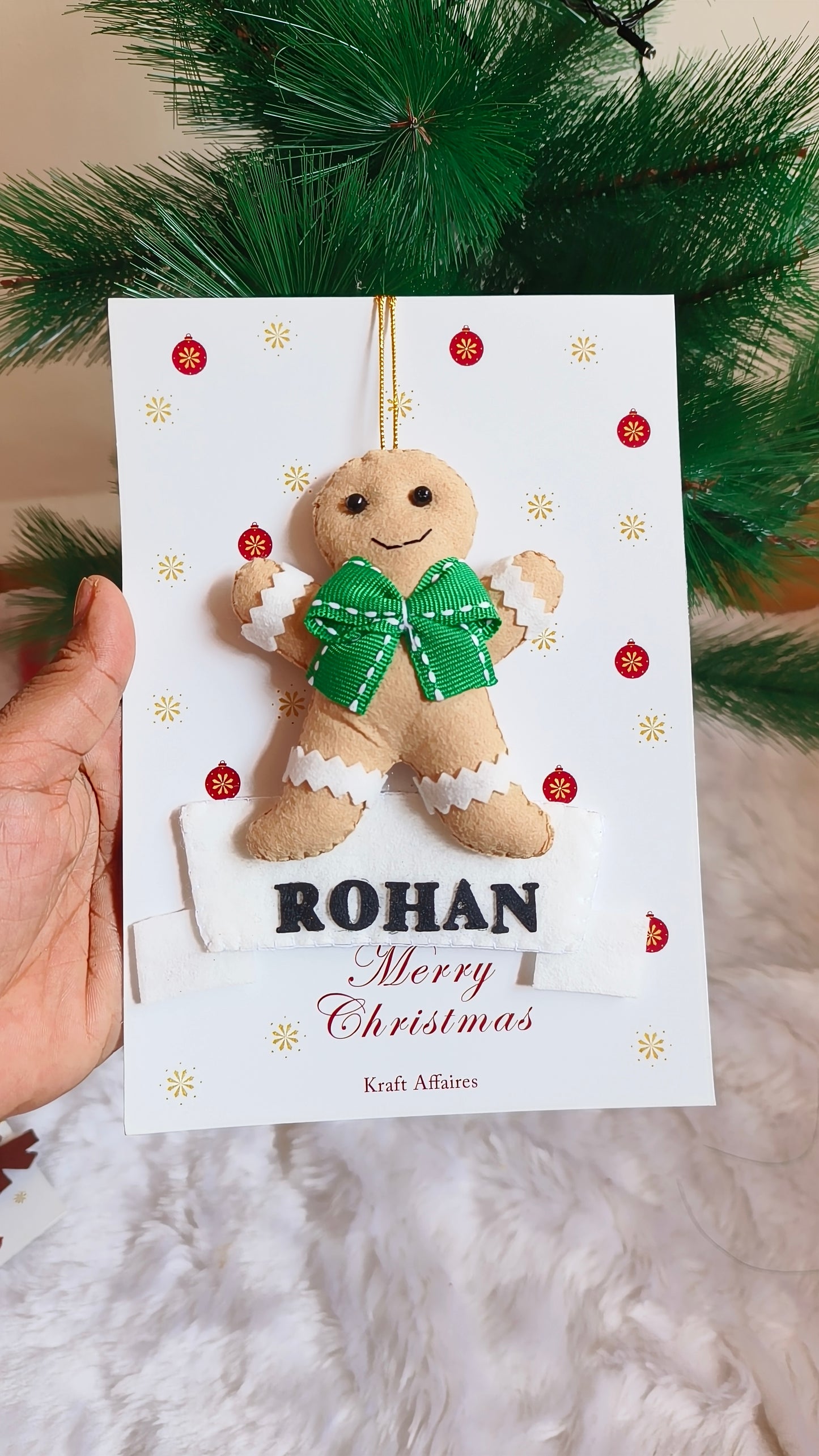 Gingerbread Man Christmas ornament