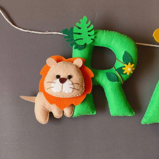 Personalized Jungle theme Bunting