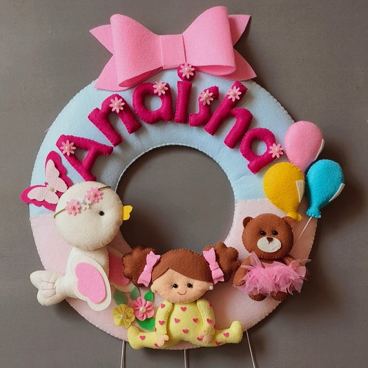 Angel bloom personalized wall decor