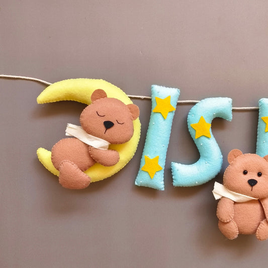 Personalized Teddy theme Bunting