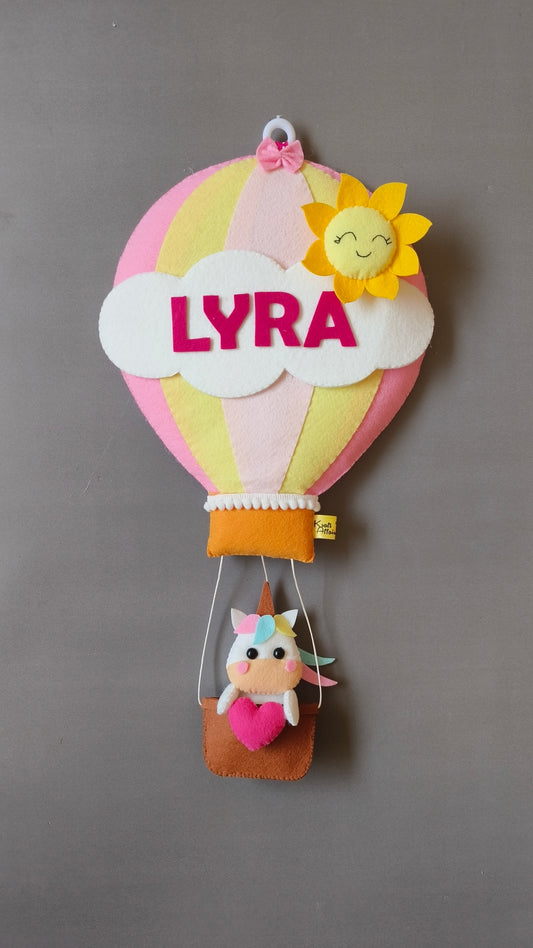 Unicorn in Hot Air Balloon