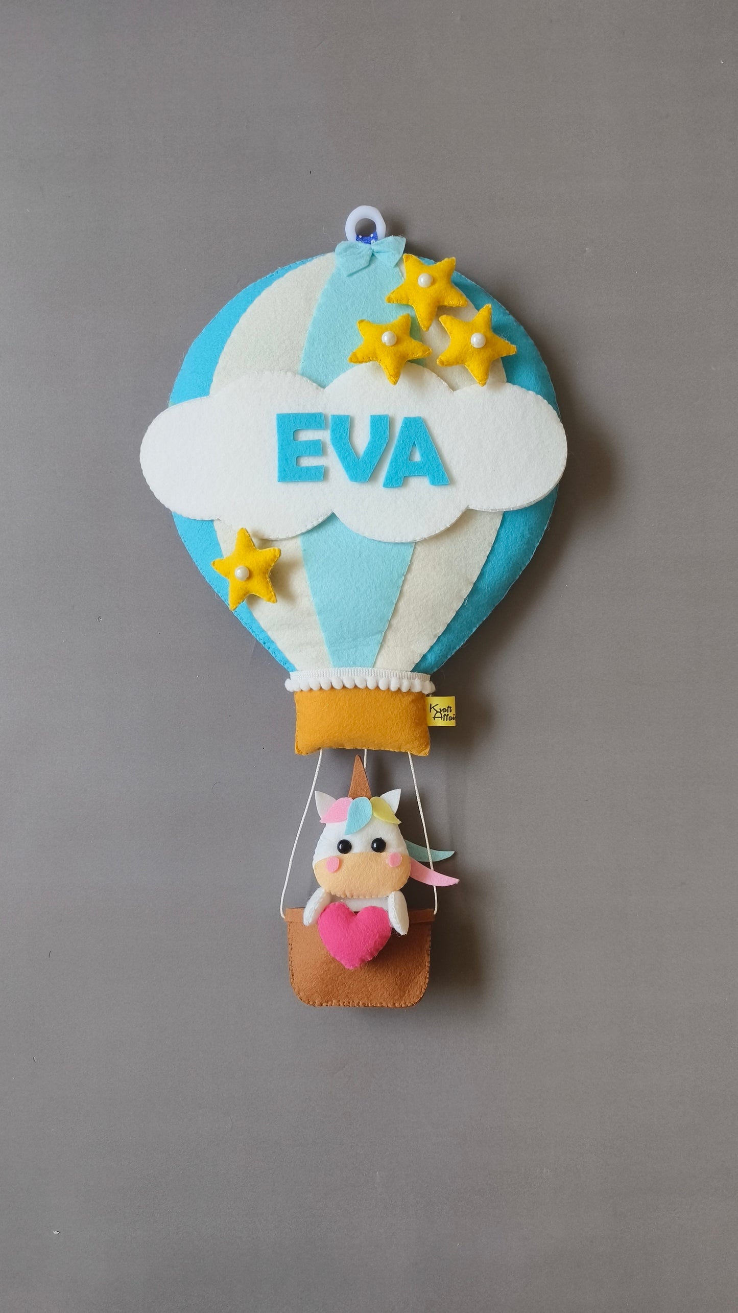 Unicorn in Hot Air Balloon