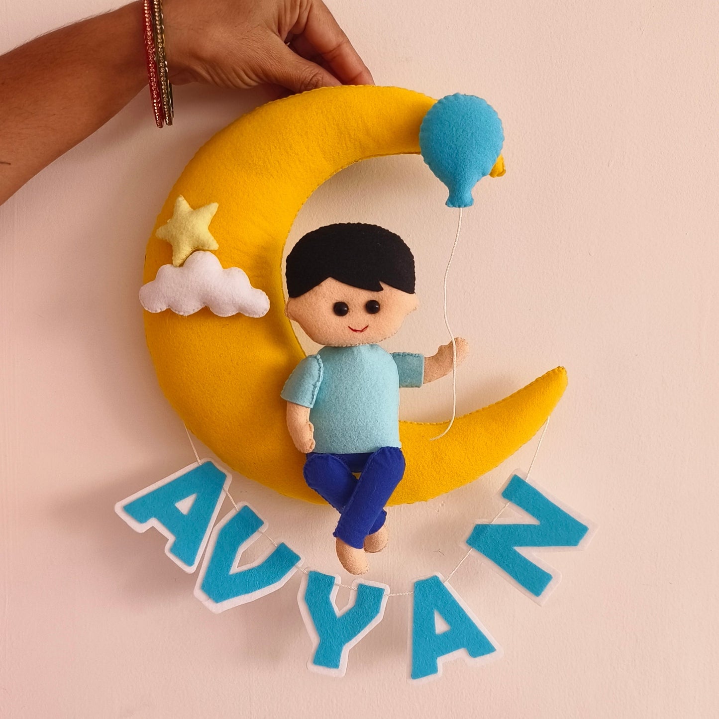 Boy on a moon