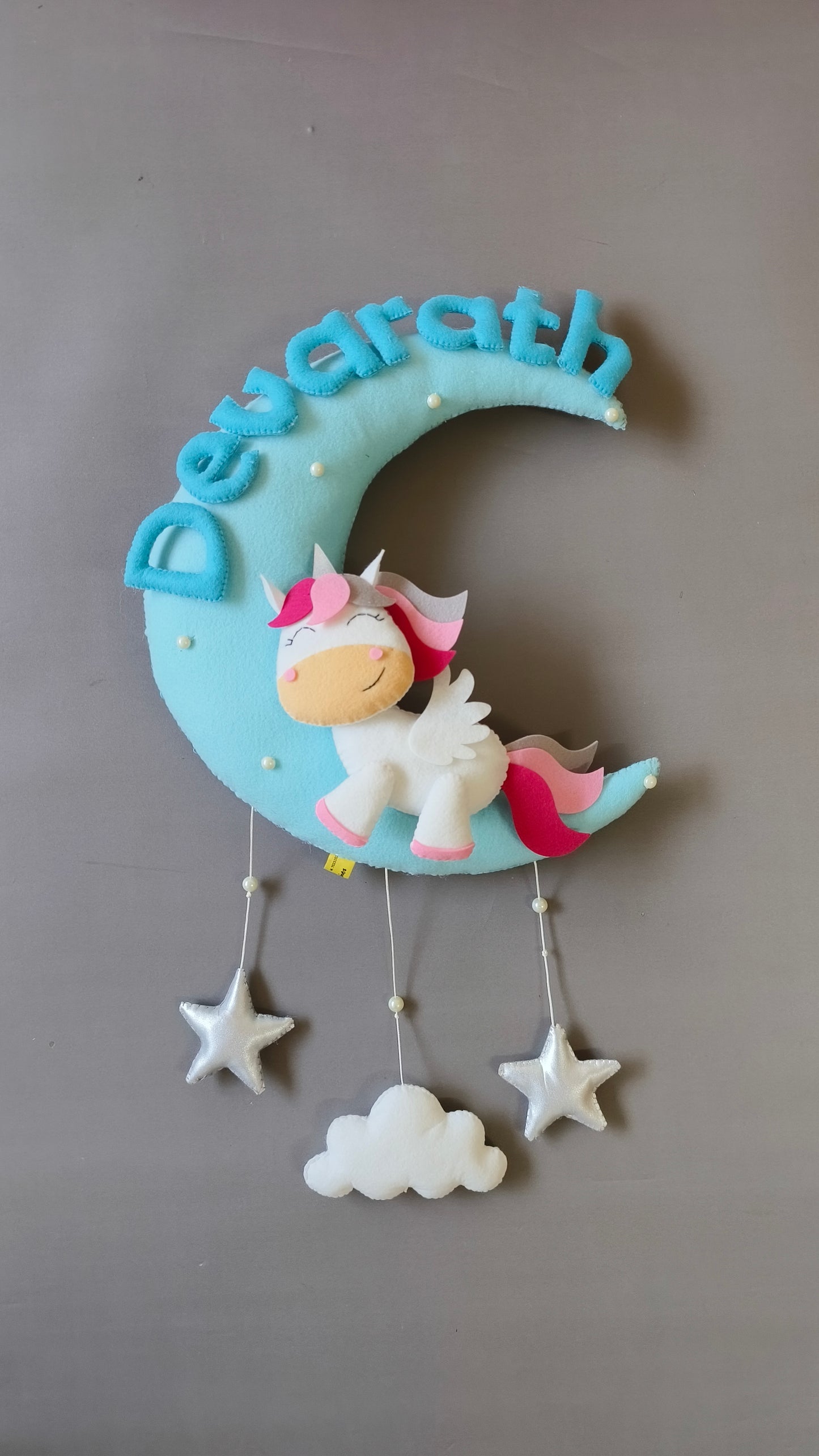 Cute Unicorn on moon