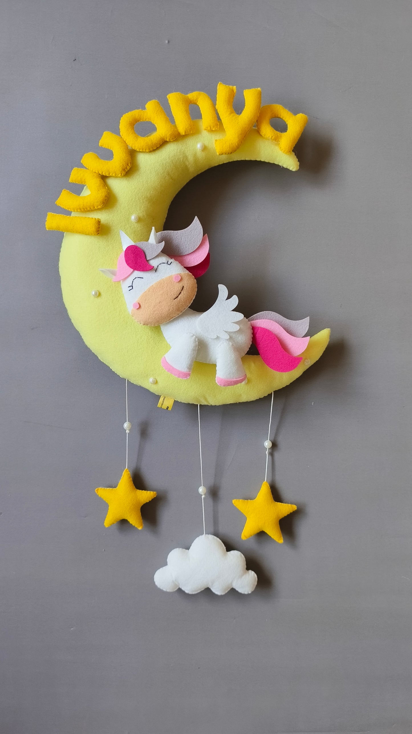 Cute Unicorn on moon