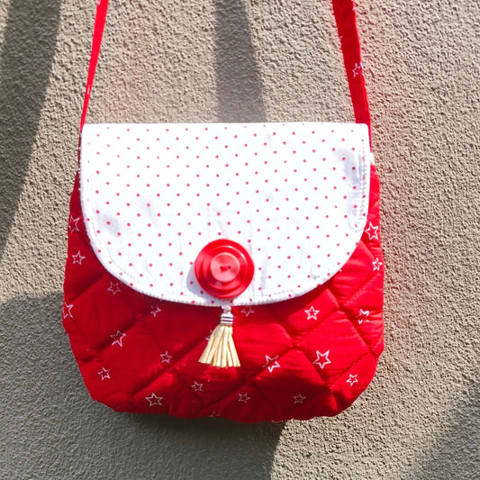 Red Velvet Sling Bag
