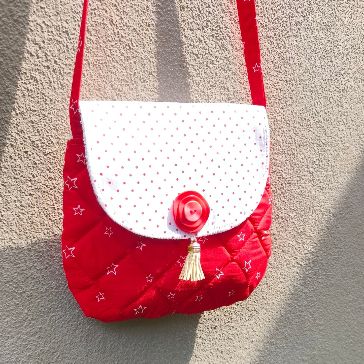 Red Velvet Sling Bag