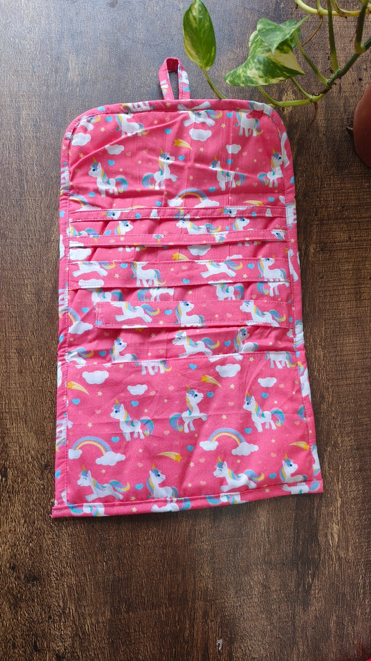 Unicorn print Hair Clip organizer