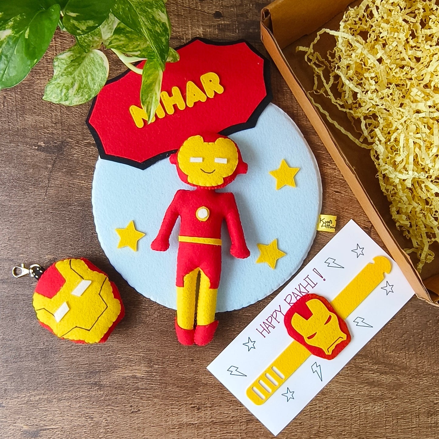 Superhero Rakhi Hamper with Wall Hanging