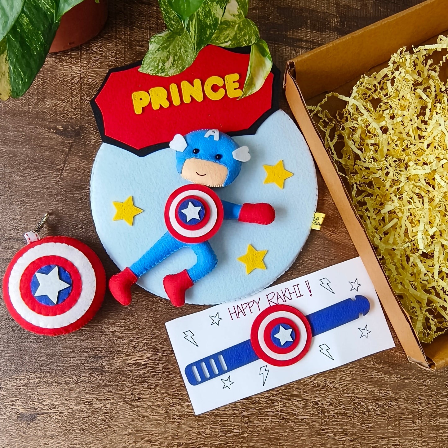 Superhero Rakhi Hamper with Wall Hanging