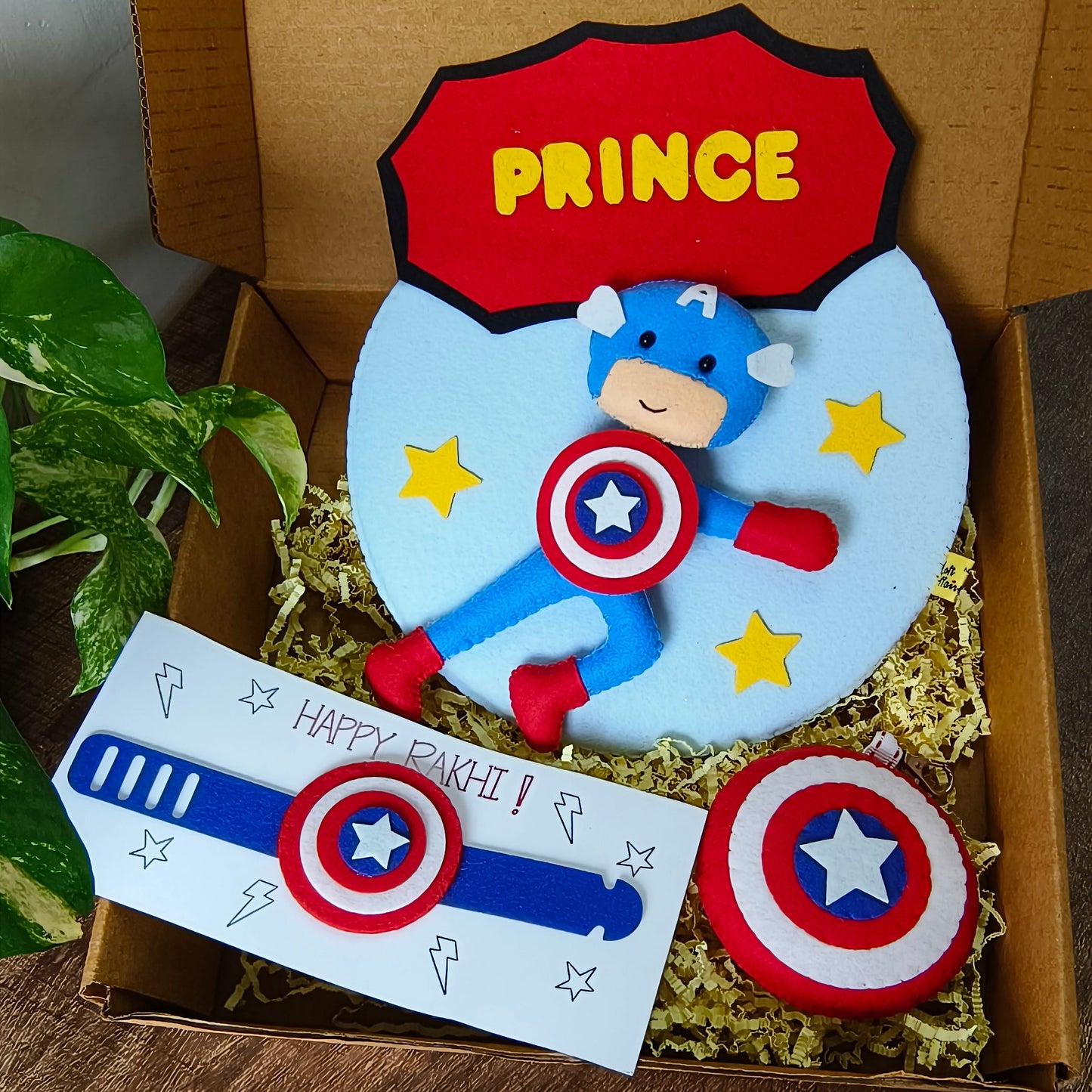 Superhero Rakhi Hamper with Wall Hanging