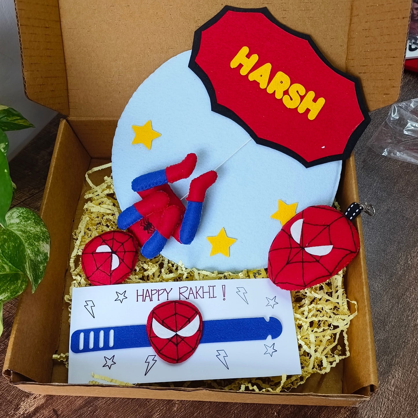 Superhero Rakhi Hamper with Wall Hanging