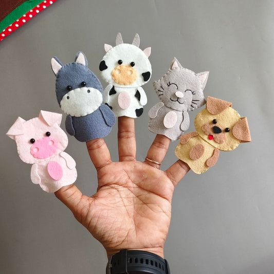 Domestic Animals Finger Puppets