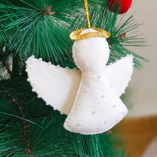 White Angel Christmas Ornament