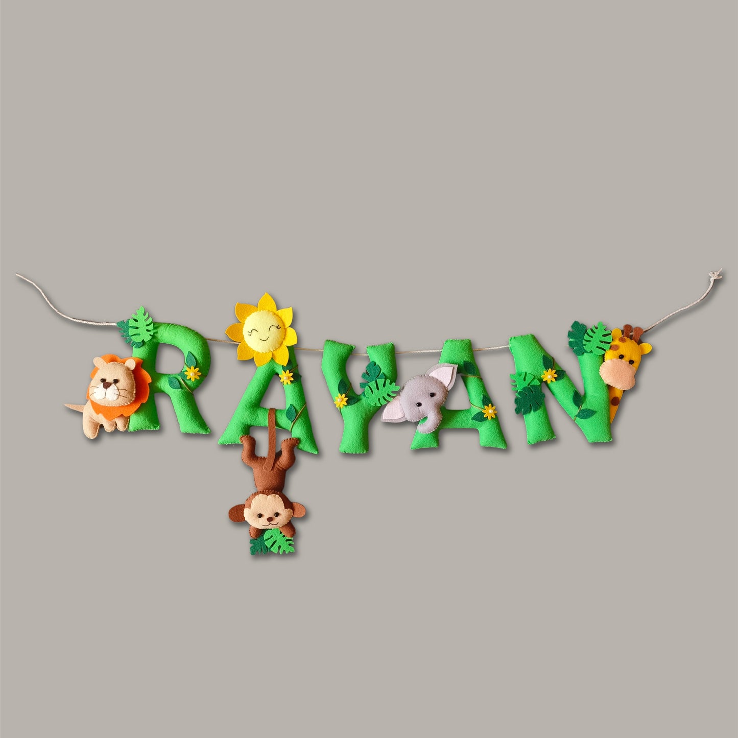 Personalized Jungle theme Bunting