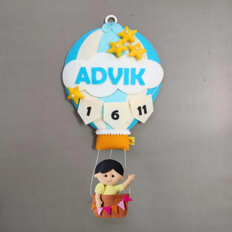 Personalized Boy in Hot Air Balloon