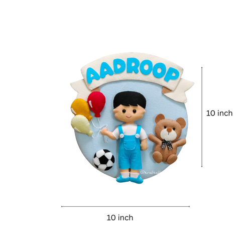 A small boy with Balloons