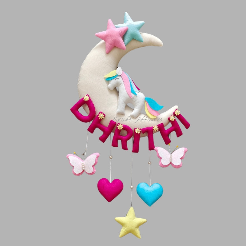 Personalized Unicorn on Moon