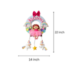 Personalised girl on the swing with unicorn name