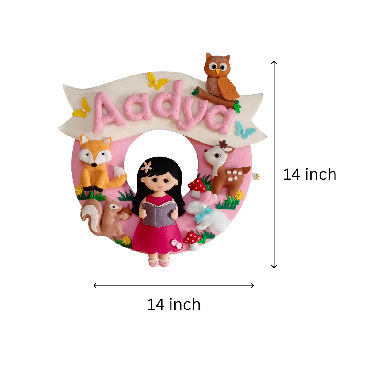 Personalized Woodland theme  wall decor