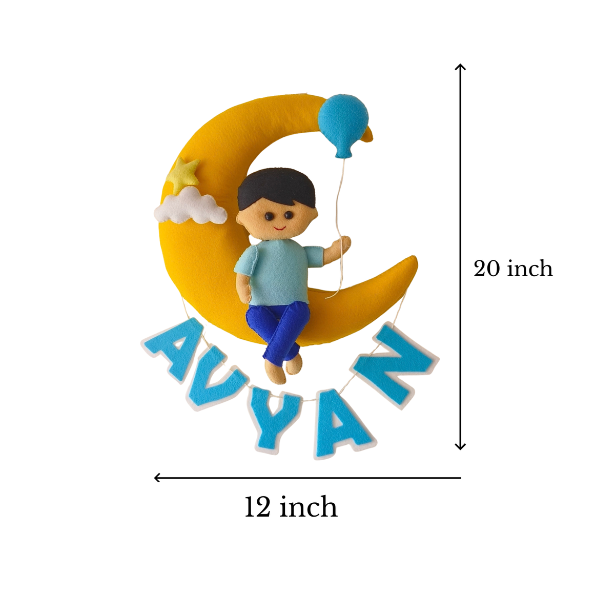 Personalized Boy on Moon Gift for Boys