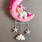 Cute Unicorn on moon