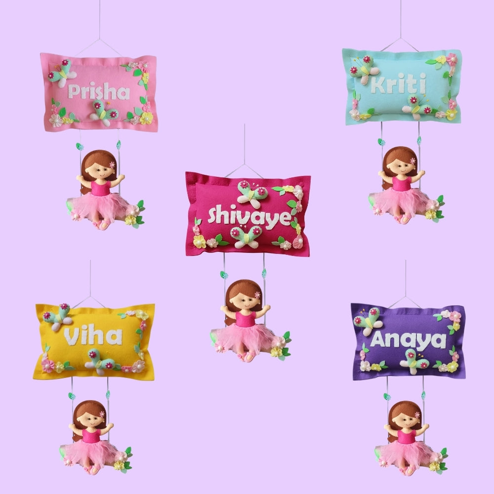 Personalized Girl On Swing