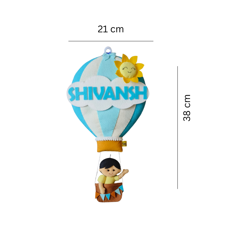 Personalized Boy in Hot Air Balloon