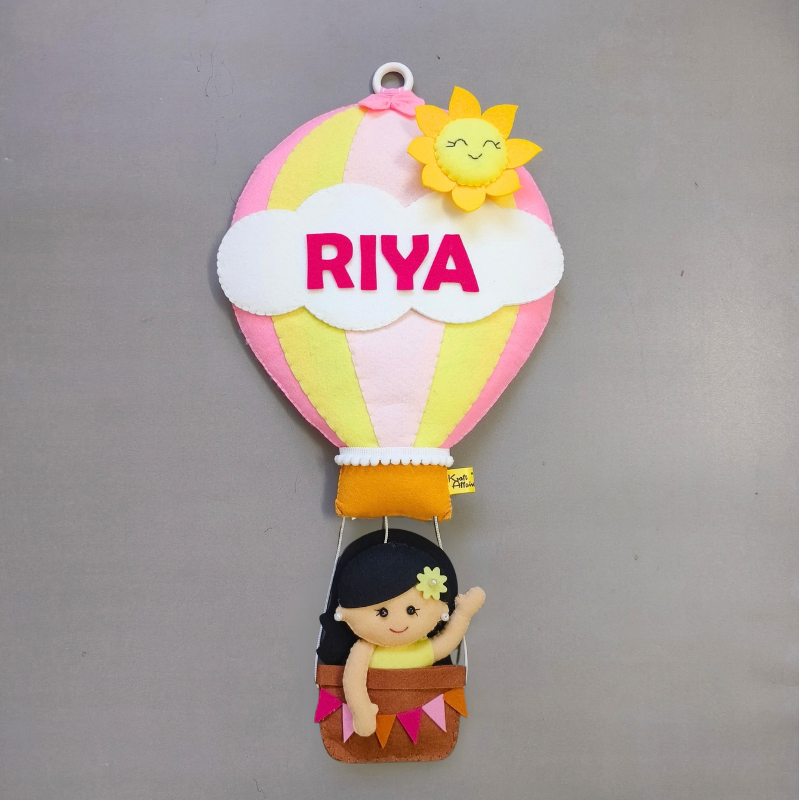 Personalized Girl in Hot Air Balloon
