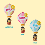 Personalized Girl in Hot Air Balloon