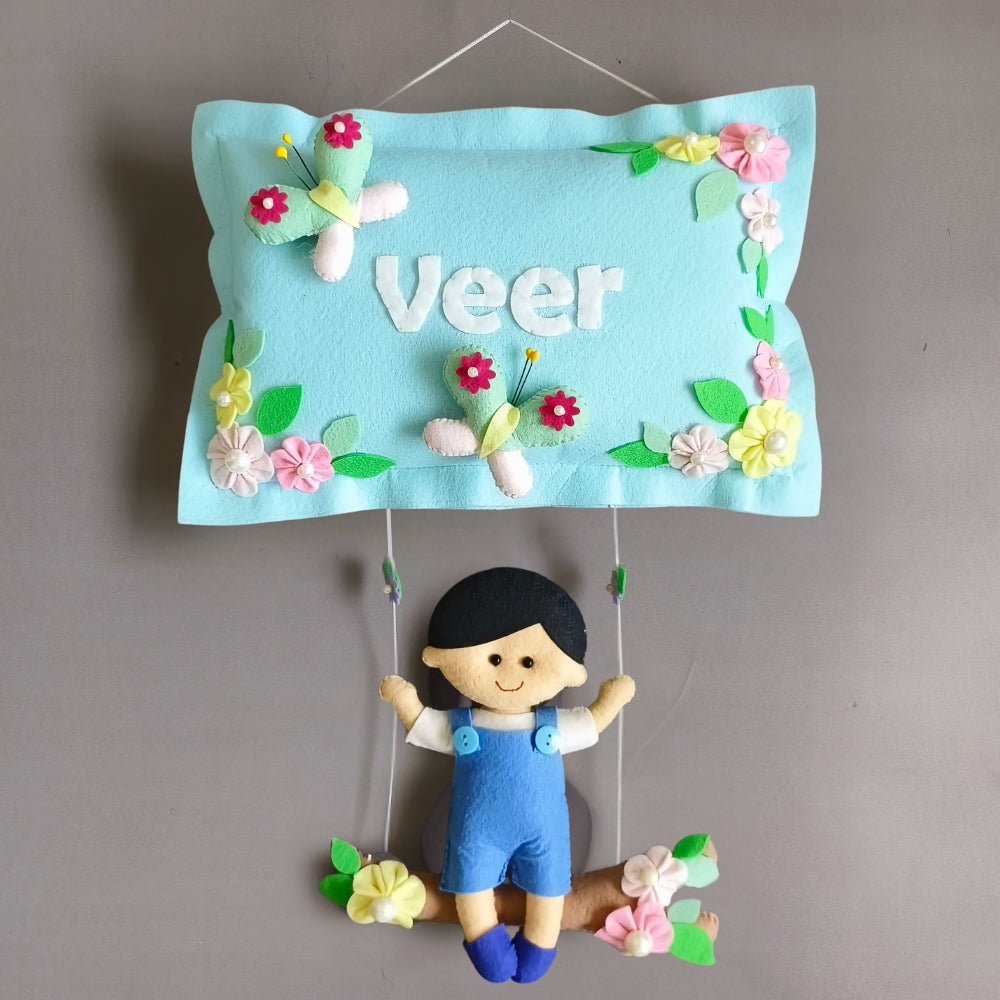 Personalized Boy on Swing