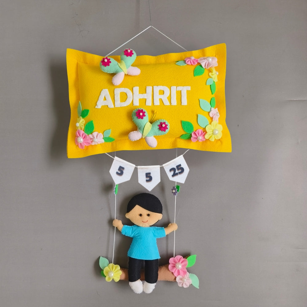 Personalized Boy on Swing