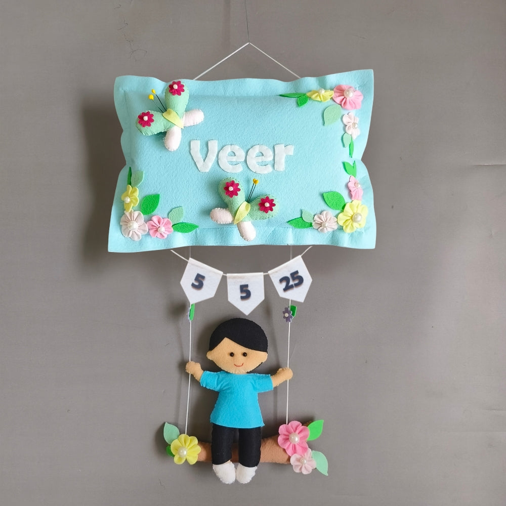 Personalized Boy on Swing