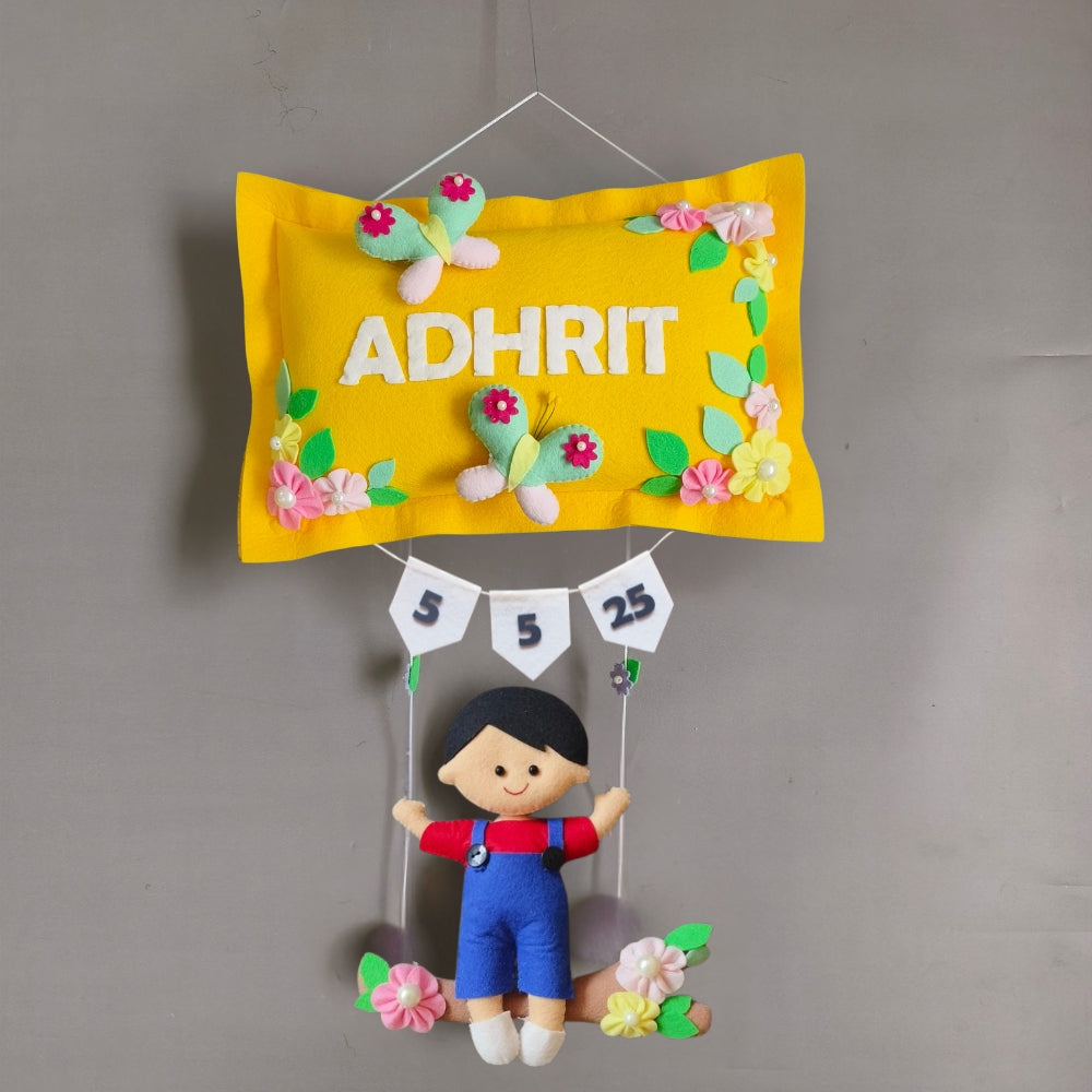 Personalized Boy on Swing