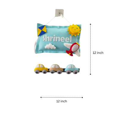 Personalized Car Theme Kids Room Handmade Wall Art