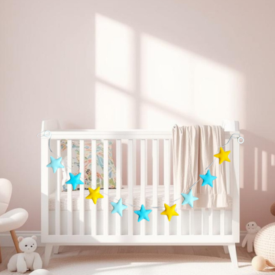 Felt Star Garland for Nursery Décor