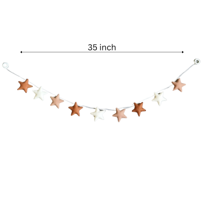 Felt Star Garland for Nursery Décor