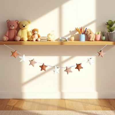 Felt Star Garland for Nursery Décor